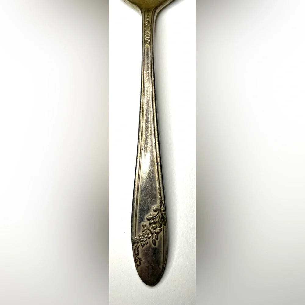 Vintage American Silver Co.Decorative Silverplate Serving Spoons - Set of 2